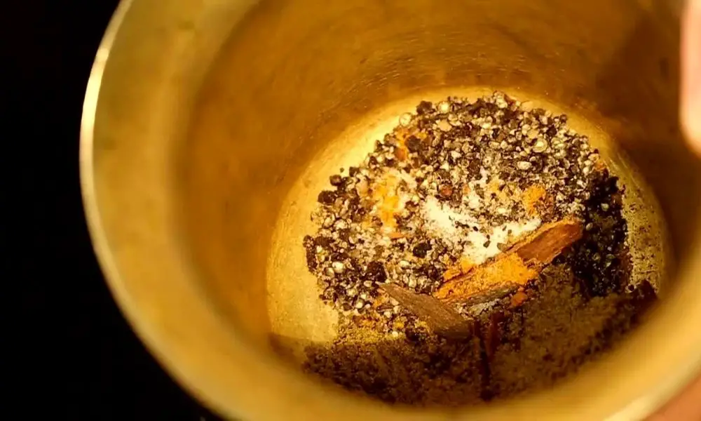 Grinding Spice In Mortar and Pestle